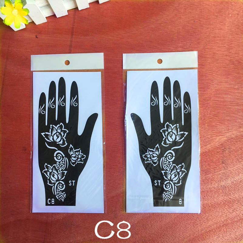 Picture of Dark Wind Hand Tattoo Palm Tattoo Template Hand Simulation Temporary Sticker Beautiful Original Hand Tattoo