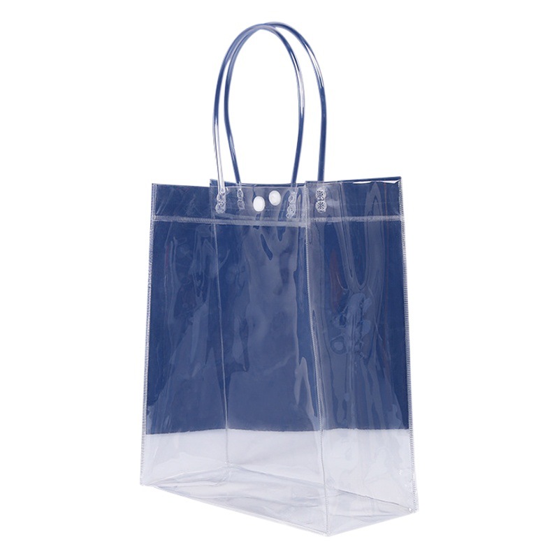 Transparent pvc tote bag gift bag wedding gift bag Tanabata flower plastic tote bag in stock wholesale