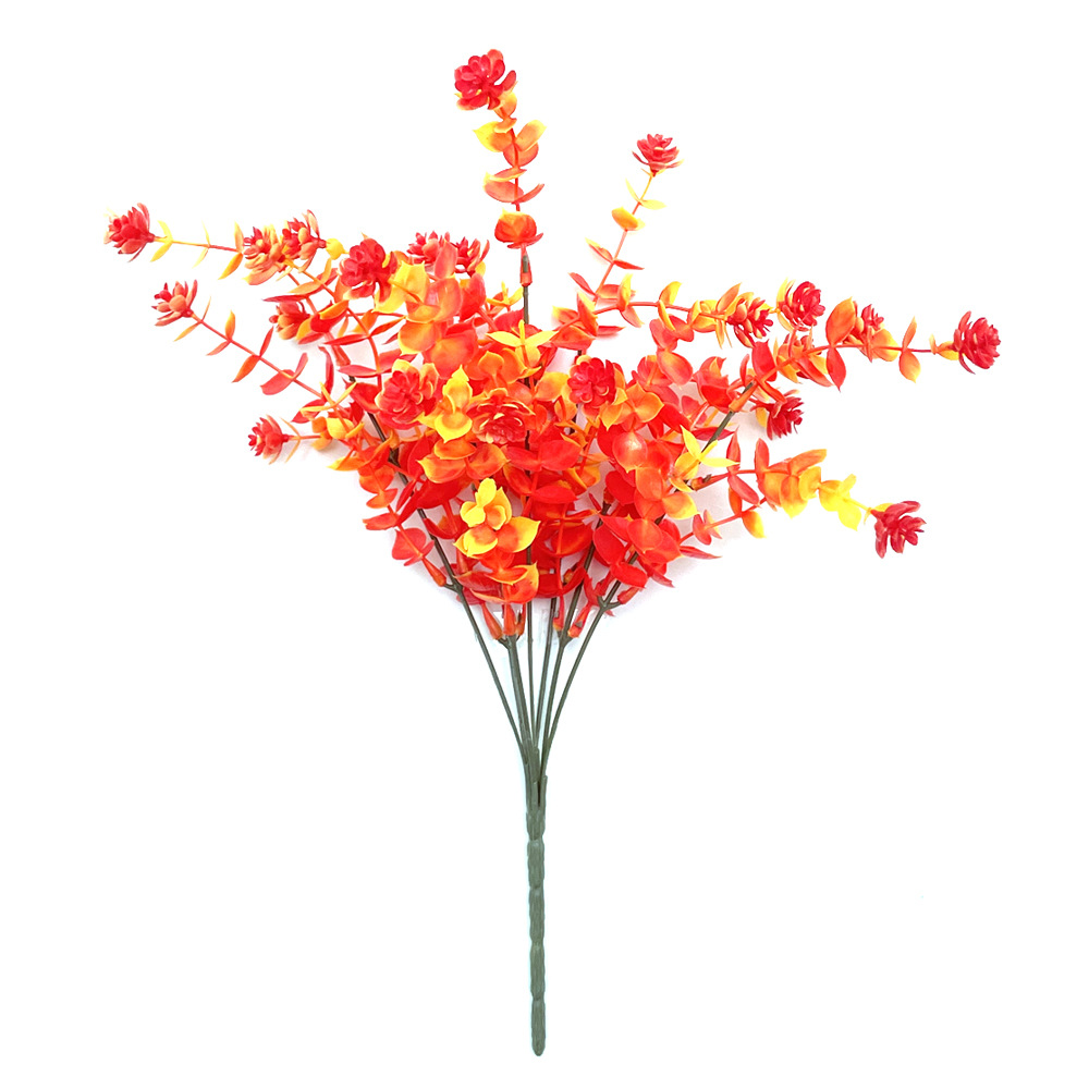 Picture of Cross-border autumn artificial plant eucalyptus Camellia artificial flower bouquet home decoration green plant props ornaments wholesale
