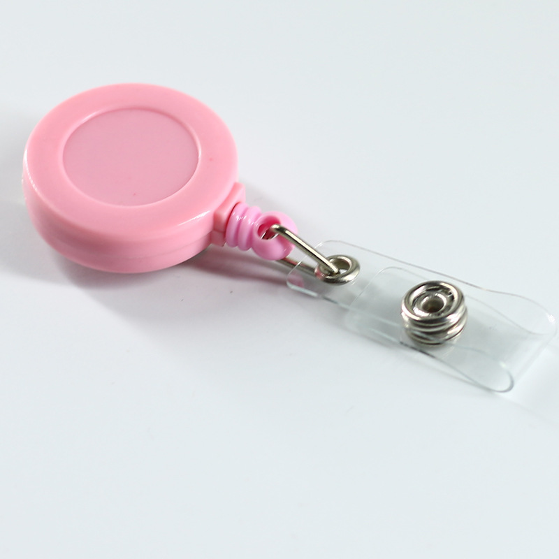 Picture of Cross-Border Retractable Plastic Badge Holder with Retractable Buckle, Id Card Holder with Lanyard, Easy-To-Use Work Badge, Multifunctional