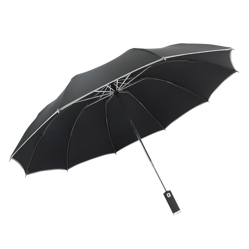Picture of Fully Automatic Foldableing High-End Umbrella for Women, High-End, Sunny and Rainy Dual-Use Umbrella, Reverse Umbrella That Can Be Rotated with Logo