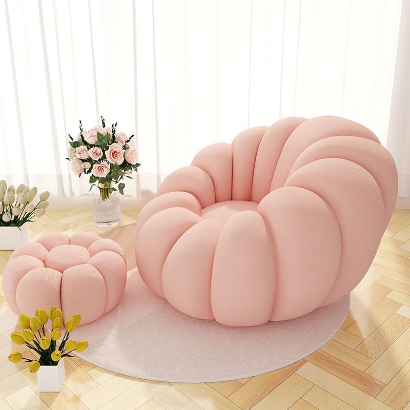 Lazy sofa, pumpkin cloud sofa chair, lamb fleece sofa, balcony lounge chair, lying and sleeping stool, Internet celebrity factory
