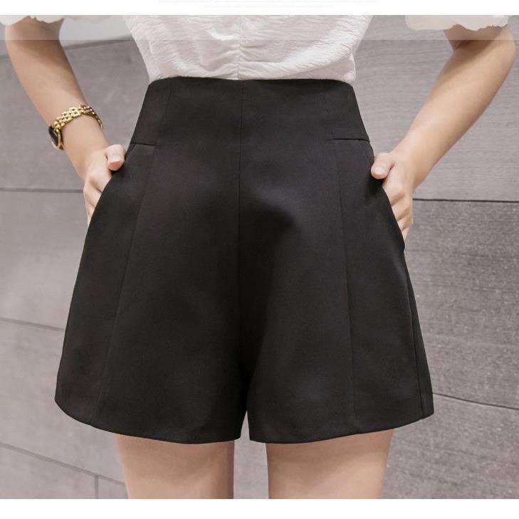 Picture of All-matching shorts women's summer thin casual plus size pear-shaped high waist slimming design hot pants for hot girls