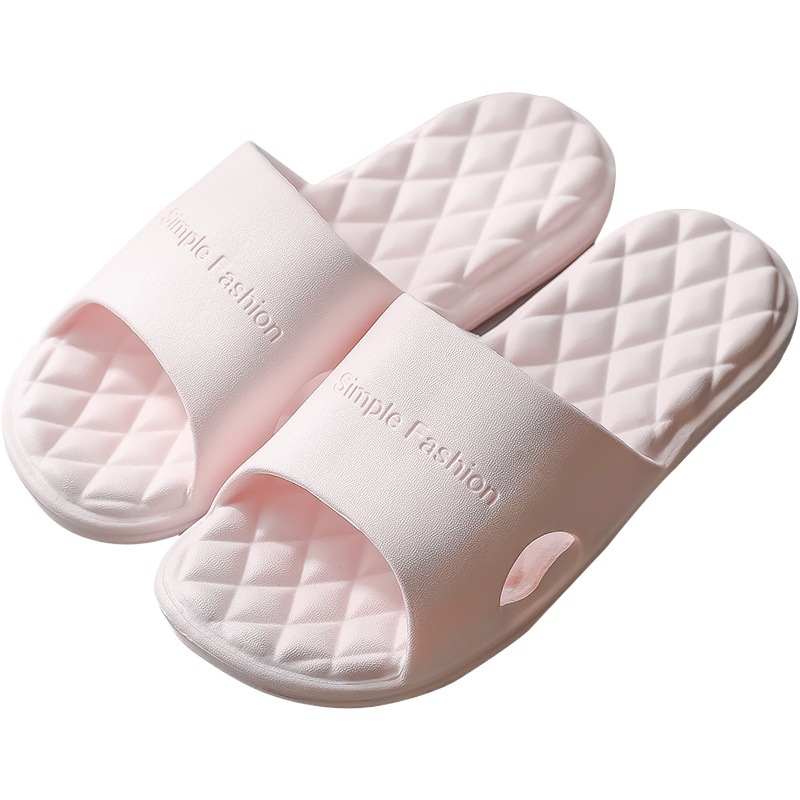 Summer Home Sandals for Women, Indoor Non-Slip Soft Bottom Bathroom Bathing Household Outdoor Wear Couple Style Plastic Breathable