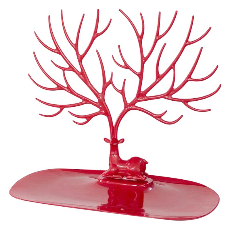 Red Deer Necklace Jewelry Hanger Display Rack Antler Jewelry Rack Bracelet Earrings Pendant Jewelry Storage Rack