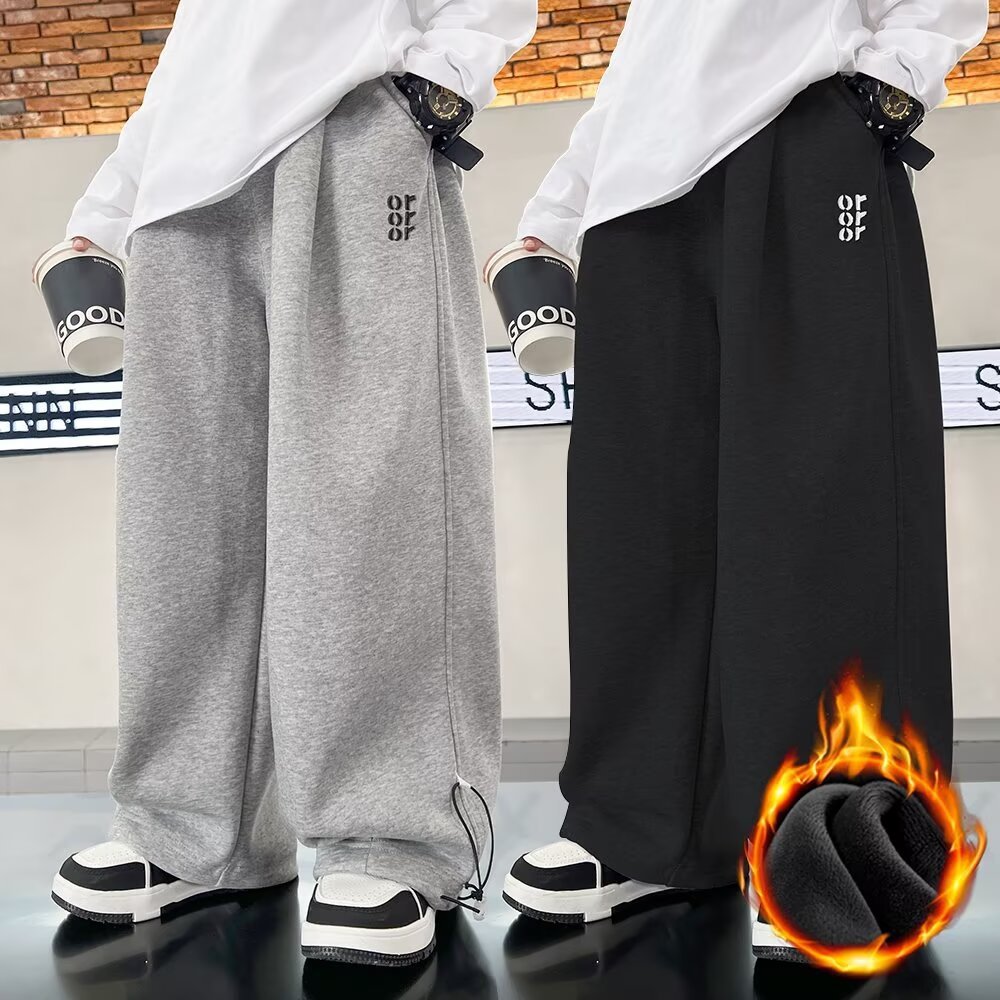 Boys' Spring and Autumn Workwear Pants 2024 New Style Mid-Big Boy Summer Thin Autumn Fashionable Cool Casual Pants