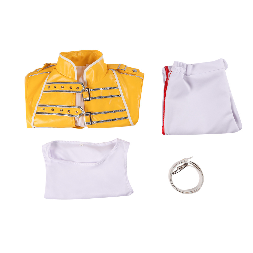 Picture of Queen's lead singer Fredi cos clothing Fredi cos Freddie Mercury stage performance clothing