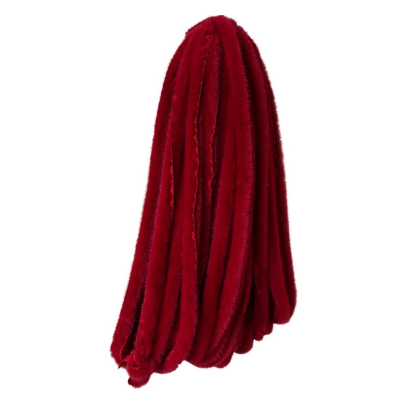 Imitation Mink Wool Garment Accessories Fluffy Strip Tang Suit Cheongsam Cuff Edge Hanfu Hat Strip Artificial Wool Strip