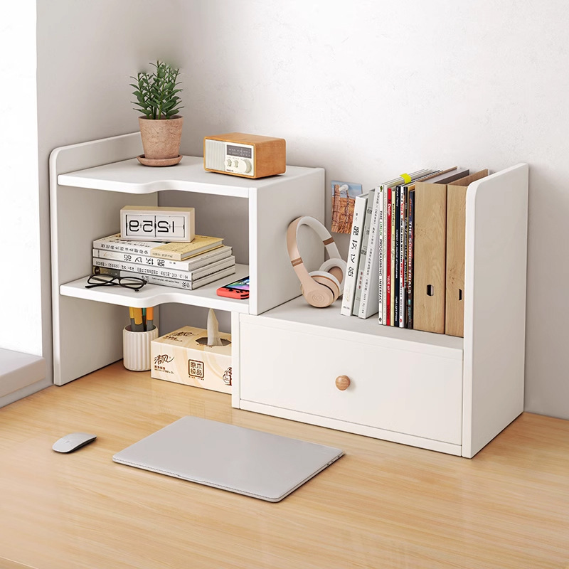 Desk bookshelves, desktop storage racks, desk storage racks, dormitory goods, study desks, multi-layer small shelves, layered shelves