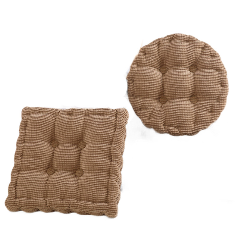 Picture of Manufacturer Wholesale Solid Color Corduroy Corn Kernel Cushions Japanese Square Round Chair Cushions Student Chair Cushions Futon
