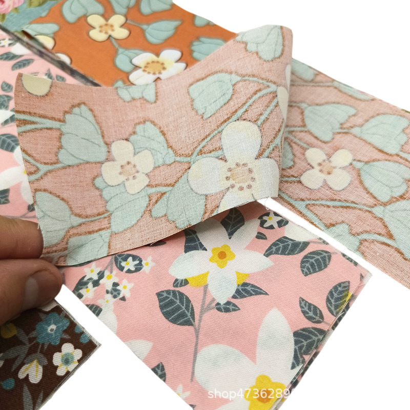 Picture of New long cotton fabric jelly roll cotton small clear floral long quilting stitching fabric cotton