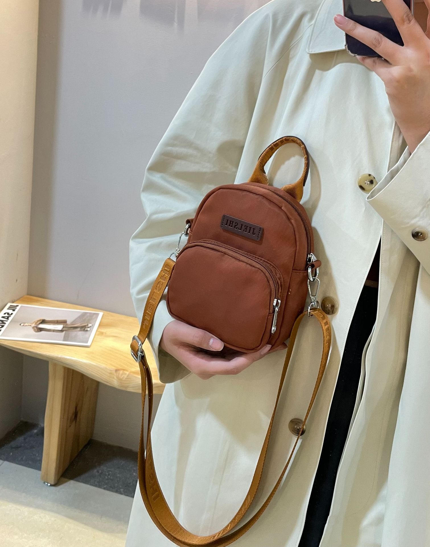 Picture of Jierangshi Factory New Simple All-match Lightweight Shoulder Bag Fashionable Waterproof Nylon Cloth Bag Women's Crossbody Bag