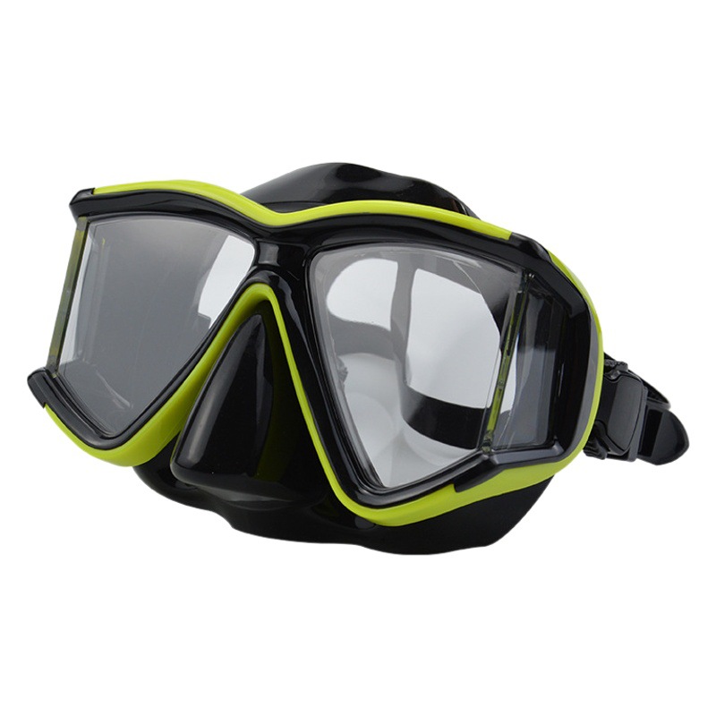 New outdoor diving goggles silicone tempered glass water supplies snorkeling diving mask waterproof swimming goggles #1068