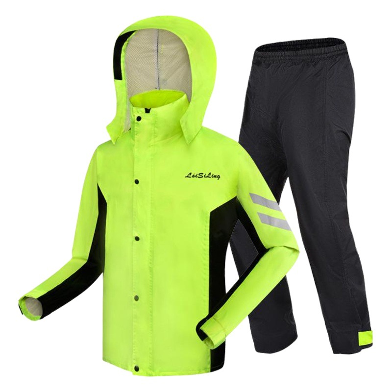 Raincoat adult split hiking fashion outdoor fashion electric car motorcycle raincoat rain pants set wholesale