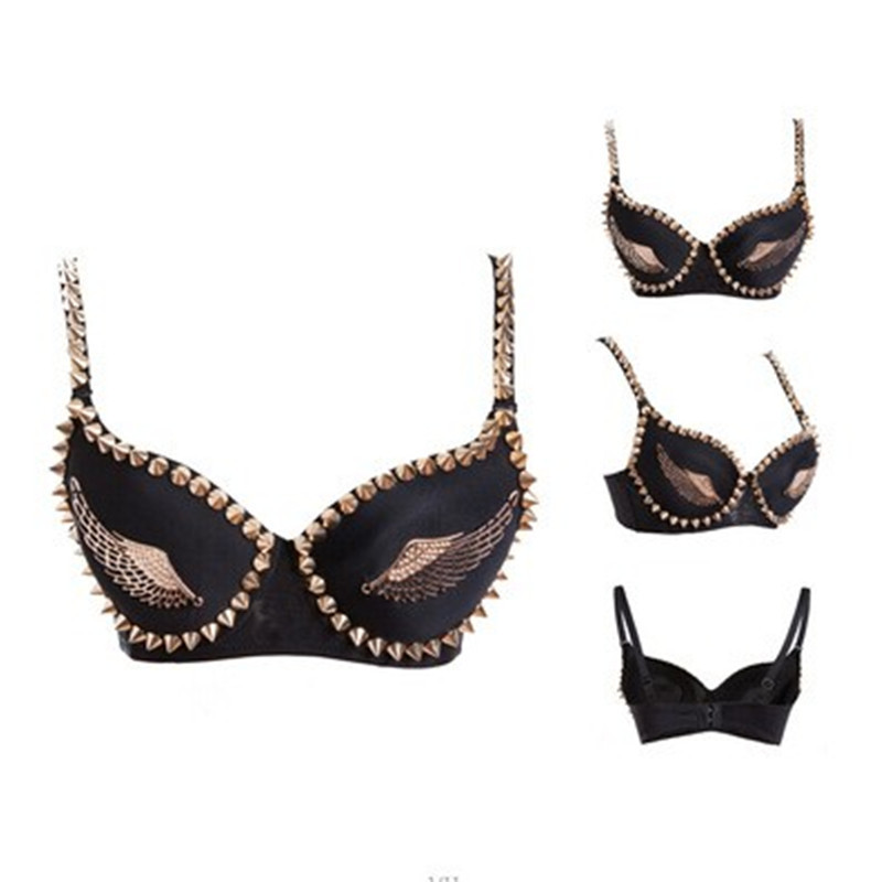 Picture of A variety of nightclub sexy sequined colored diamond rivet rhinestone bra shorts pole dance bar DS watch performance bra