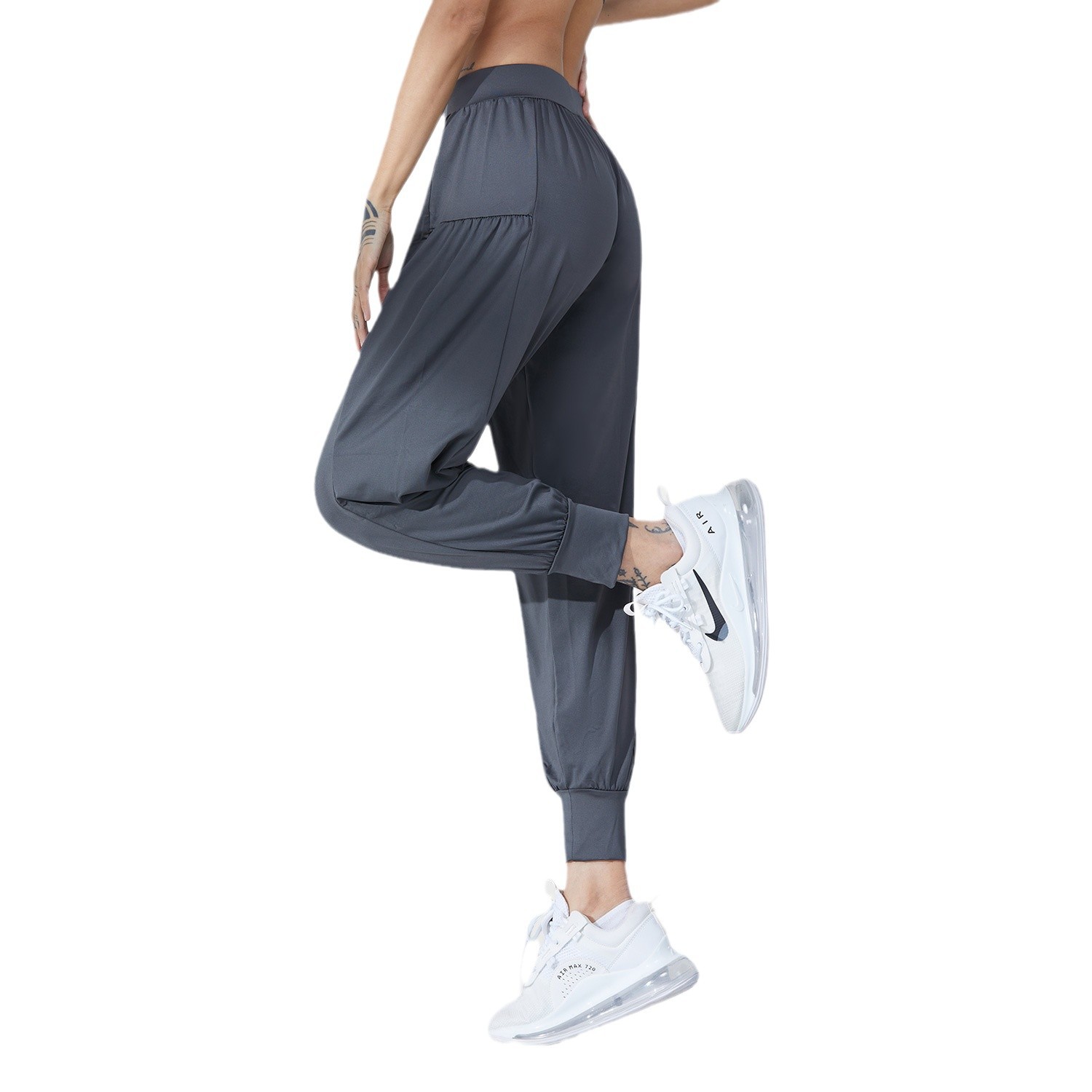 Picture of New Women's Loose Casual Leg Trousers Fitness Running Sports Pants Yoga Pants Breathable Outer Wear