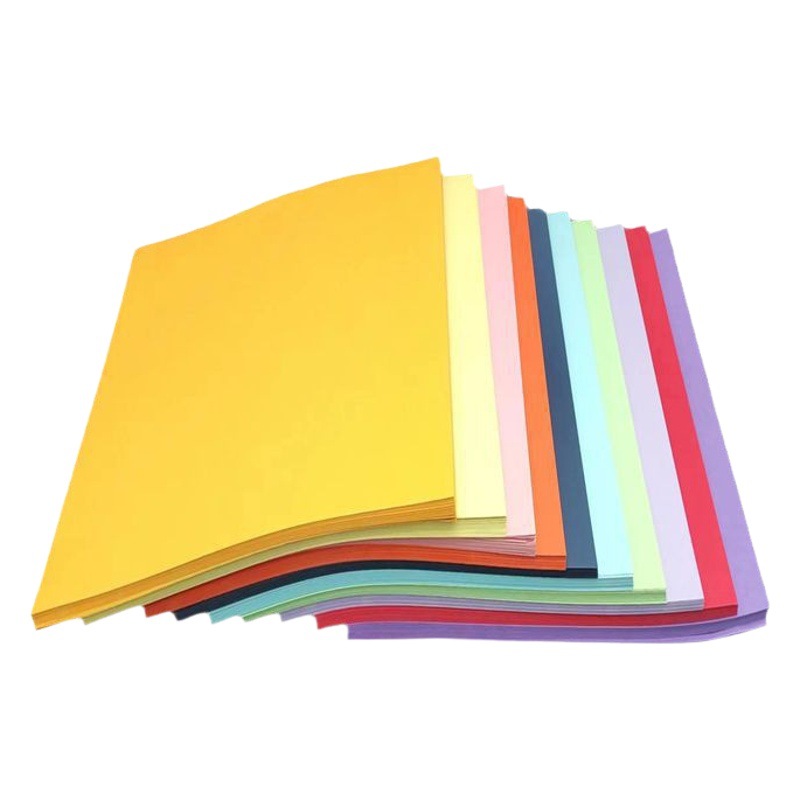 Manufacturer Wholesale 70g Colorful Copy Paper A4 Printing Office DIY Kidsren's Hand-Cut Sticky Notes Origami Discount