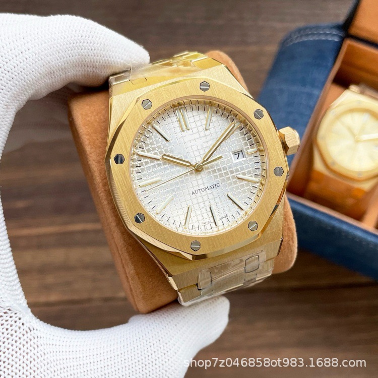 Picture of Cross-Border A-P Royal Oak Men's Fully Automatic Mechanical Watch 15400-15500 Series with Luminous Waterproof Watch