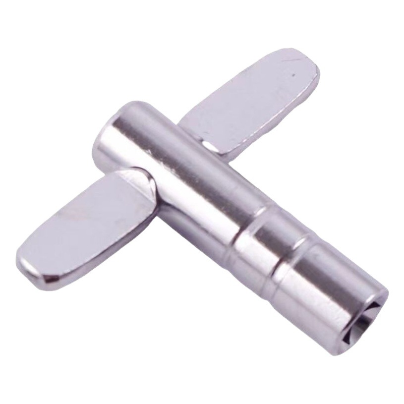 T-Shaped 4-Hole Square Z-Shaped Drum Key for Inner Square Snare Drum, Drum Set Tool, Drum Accessory Wrench Instrument Drum Key Set