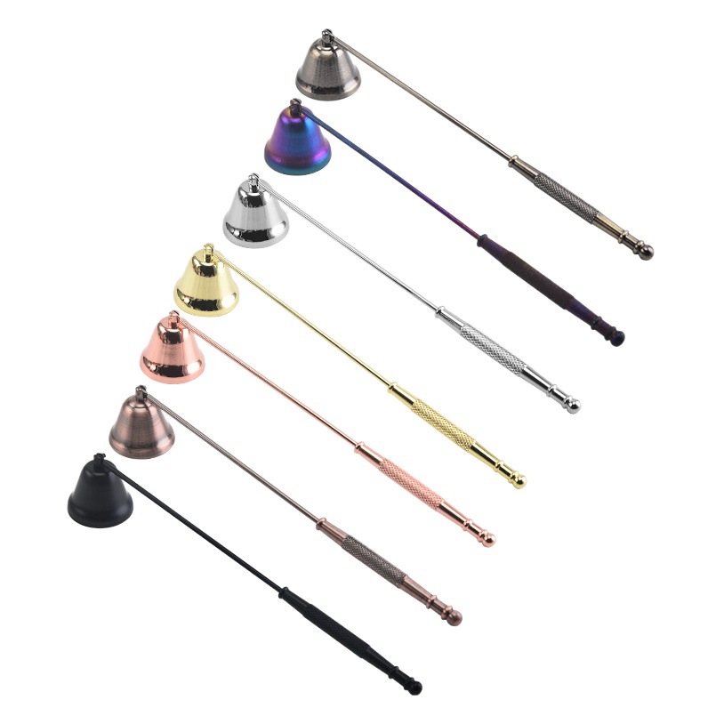 Factory in stock Aromatherapy Candle Extinguishing Tool Three-piece Set Candle Wick Scissors Bell Cover Hook Igniter Candle Extinguisher