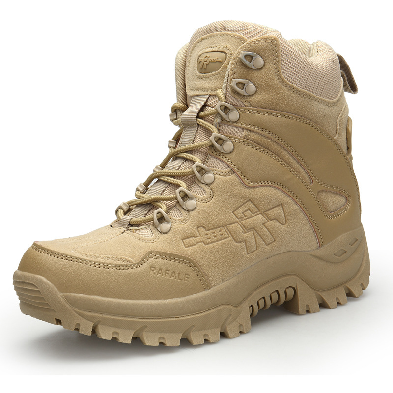Wholesale Foreign Trade Large Size High-Top Outdoor Combat Boots Delta Hiking Shoes Camping Desert Boots Military Tactical Cross-Country Boots