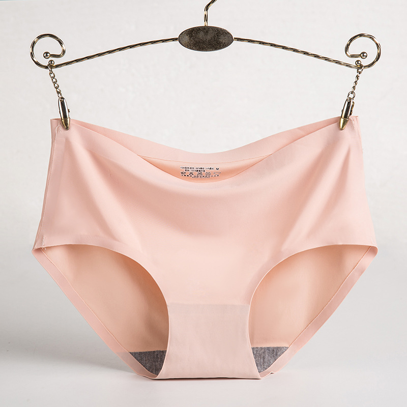 Picture of Women's Ice Silk Underwear Seamless Underwear One-Piece Underwear Breathable Mid-Waist Sexy Women's Underwear Briefs 810