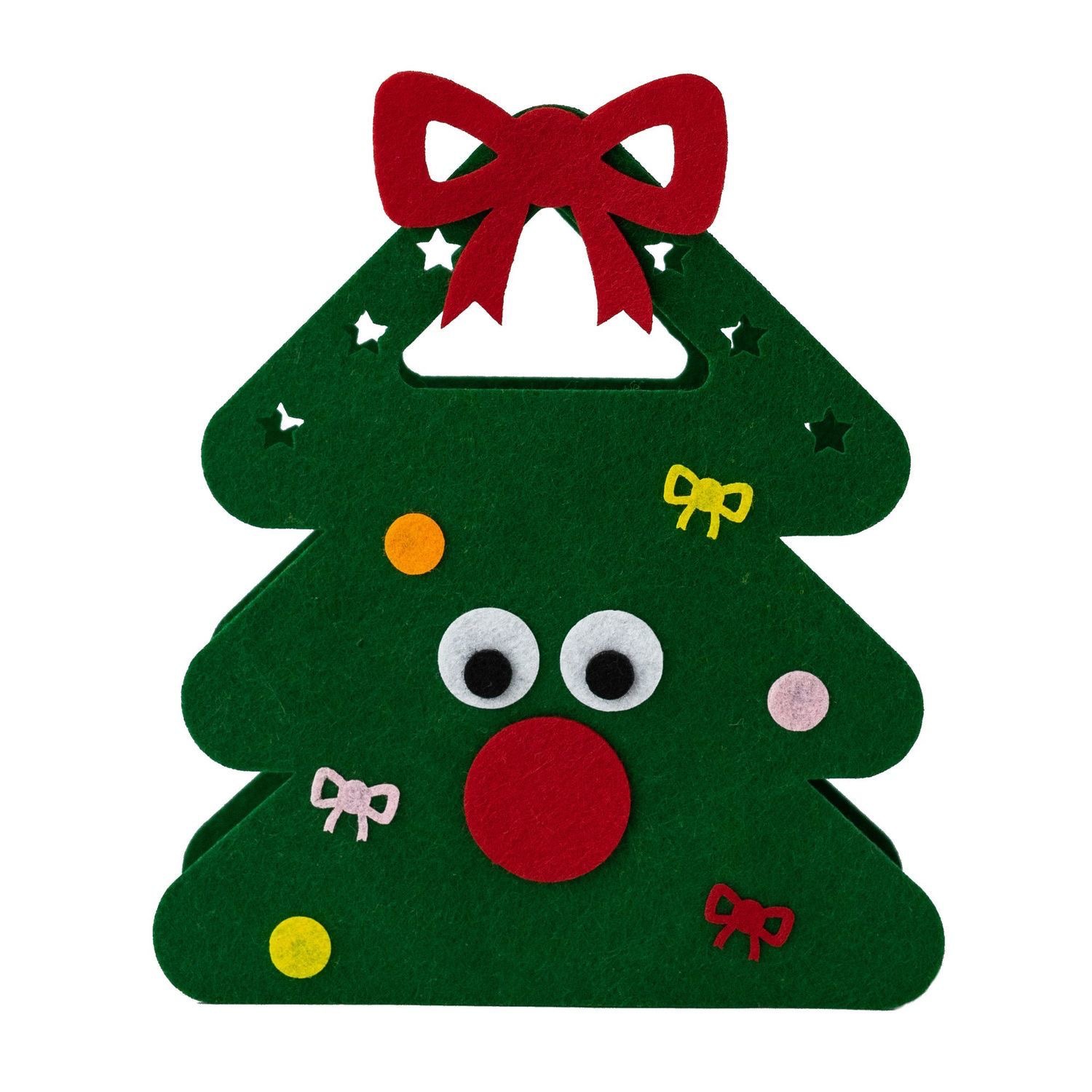 Picture of Christmas Niche Cartoon 3D Gift Bag Peace Fruit Felt Packaging Bag Custom Tote Gift Bag Gift Box