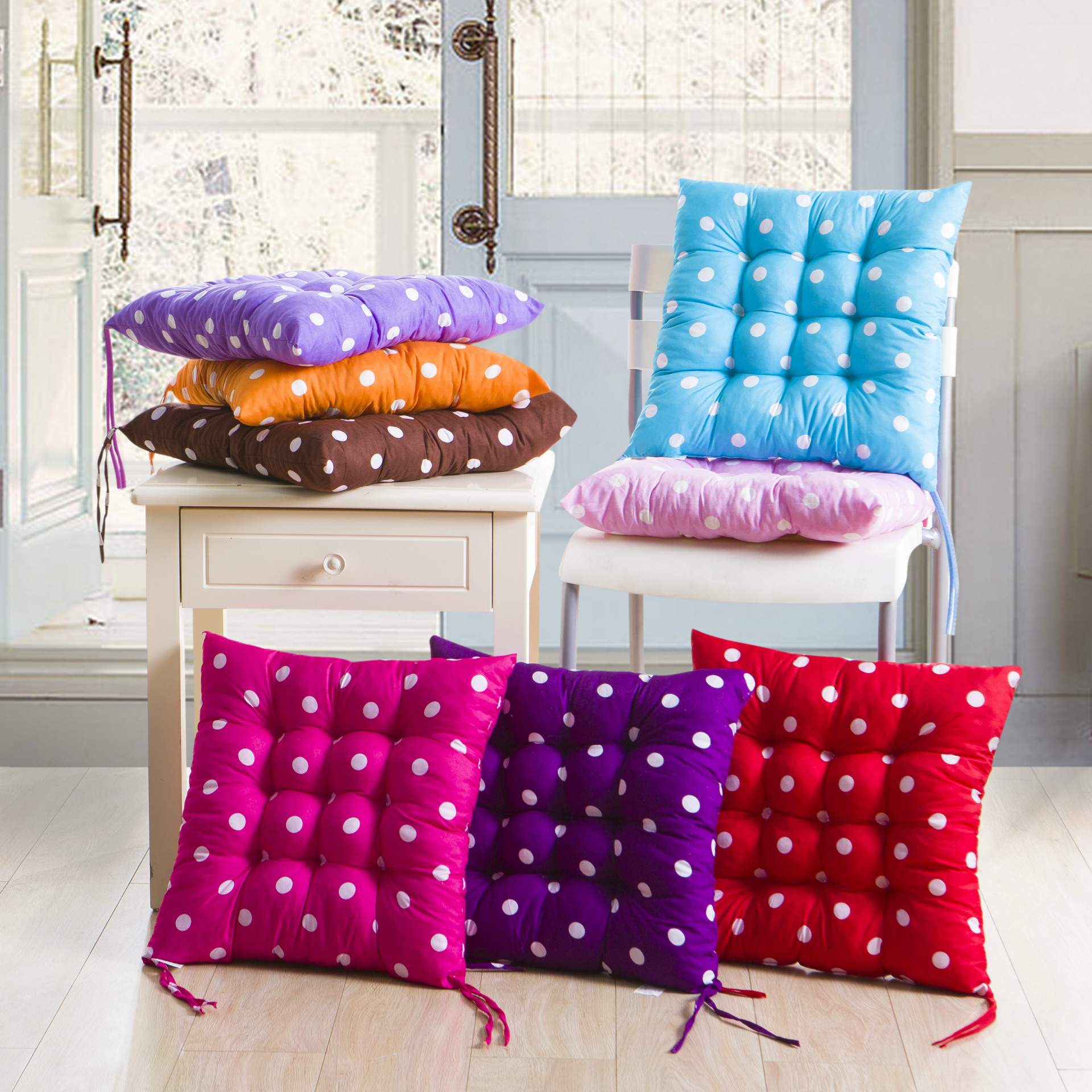 Factory wholesale sanding printing wave point star Moon dining chair four seasons cushion office cushion student cushion