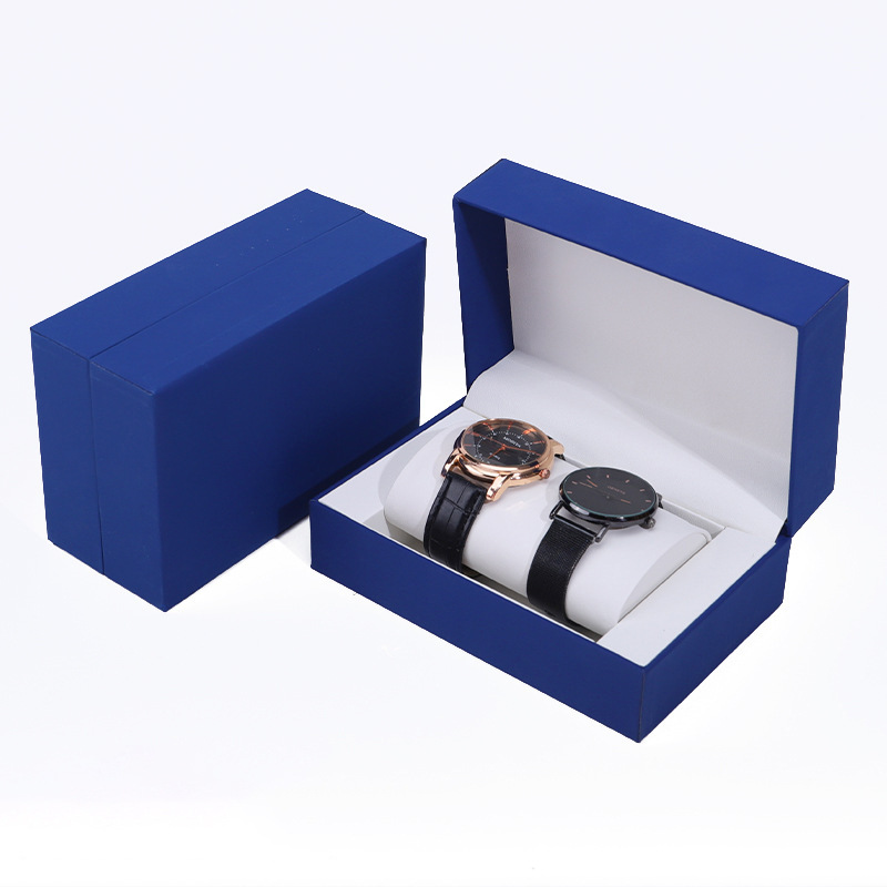 Picture of Large Flip PU Leather Watch Box High-end Watch Display Box Black Leather Watch Packaging Box Storage Watch Box