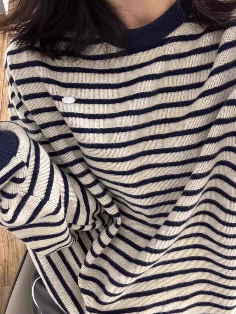 Spring and Autum 2025 New Early Spring Popular Inner Wear Long-Sleeved Oversize Knitwear Knitwear Top
