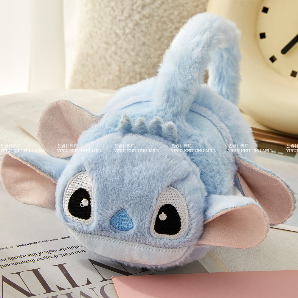 Picture of Winter Children's Cartoon Stitchai Warm Earmuffs Ear Sleeve Plush Cold-proof Anti-freeze Thickened Ear Warm Ear Protection Ear Bag