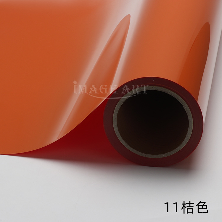 Picture of PU thermal transfer engraving film logo printing ordinary color engraving hot stamping film clothing T-shirt hot stamping film whole roll
