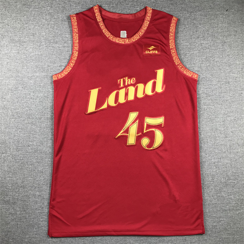 Embroidered Basketball Suit 2024 Knight Red City Edition 2024 model 45 Red City Edition