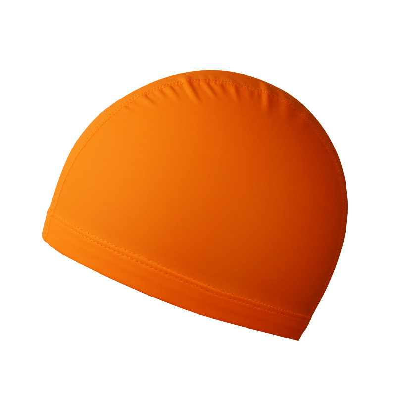 Picture of Pu swimming cap factory wholesale high elastic waterproof breathable head large swimming cap adult men and women PU coated swimming cap