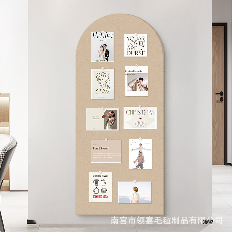 Wholesale felt board wall stickers cork board photo wall without punching without hurting the wall kindergarten wall decoration background wall