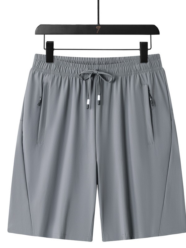 Summer Outdoor Ice Silk Shorts Men's Thin Loose Casual Stretch Sports Pants Quick-drying Pants Cool Breathable Pants