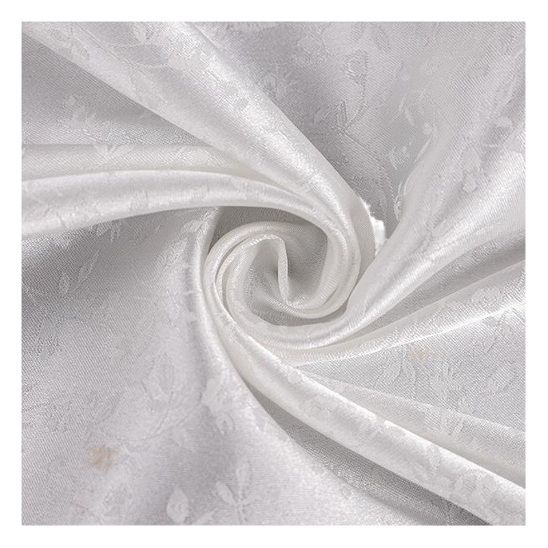 Spot small flower leaves silk-like satin jacquard fabric pajamas home clothing fabric exquisite Hanfu fabric