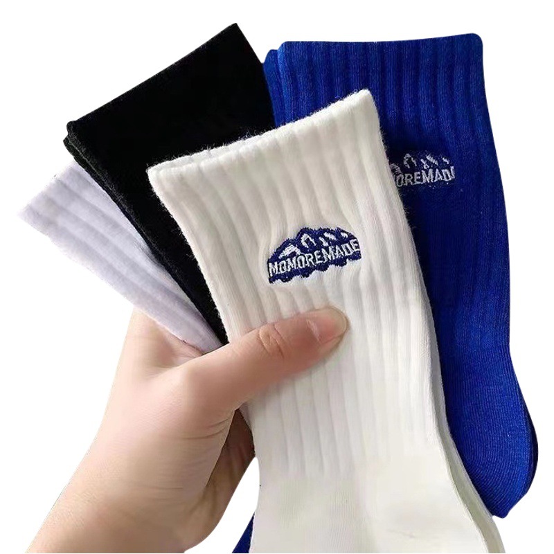 Zhuji socks men's mid-calf length socks autumn and winter men's high socks couple women's socks ins fashion Sports Basketball stockings