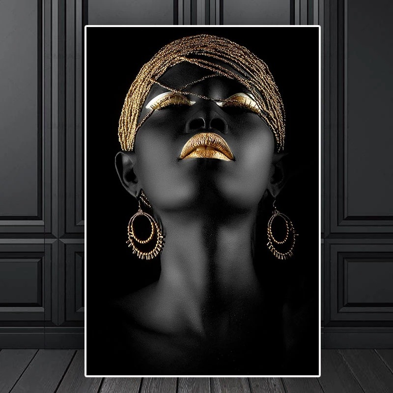 Cross-border Hot Selling African Women Decorative Painting Canvas Painting Mural Painting Foreign Trade Hot Selling Decorative Painting Core