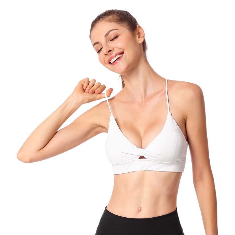 Amazon European and American Sexy Neck Yoga Vest with Cushion Beautiful Back Tight Casual Running Quick-drying Sports Underwear for Women