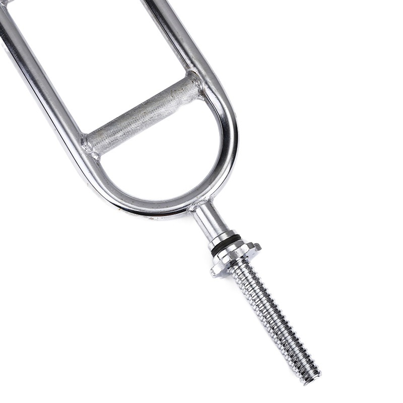 Electroplated barbell bar mesh ring dumbbell bar double grip weightlifting hollow Austrian bar fitness equipment wholesale direct supply