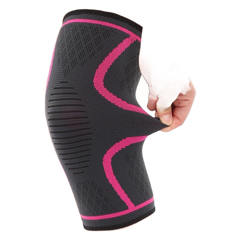 Sports kneepad manufacturers wholesale three-color four-way elastic non-slip warm nylon knitted protective gear outdoor cycling Mountaineering