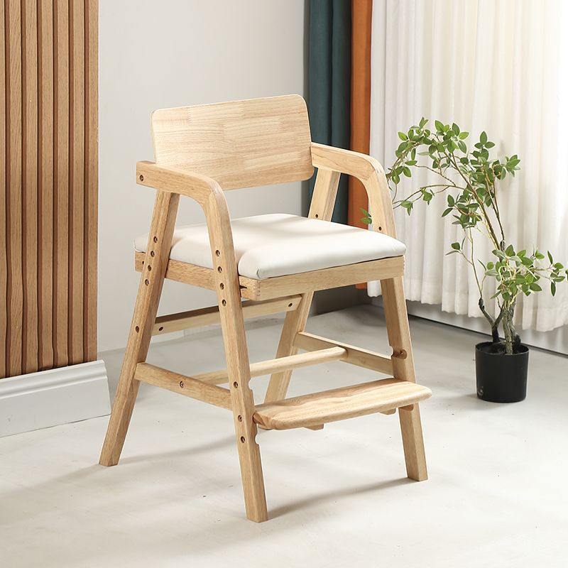 Picture of Children's study chair can be lifted solid wood primary school student chair writing chair adjustable desk chair long chair dining chair