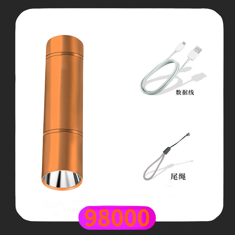 Picture of Mini flashlight red white green blue light three telescopic zoom UV violet light banknote cat moss fluorescence detection