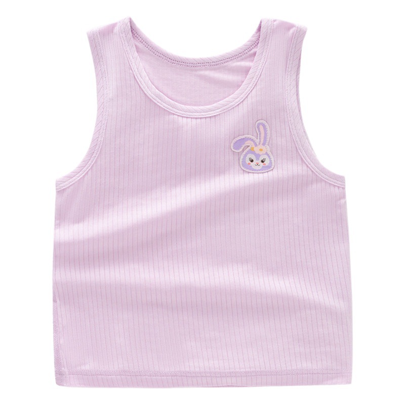 Picture of in stock wholesale baby vest summer children a summer top modal boneless baby base clothes
