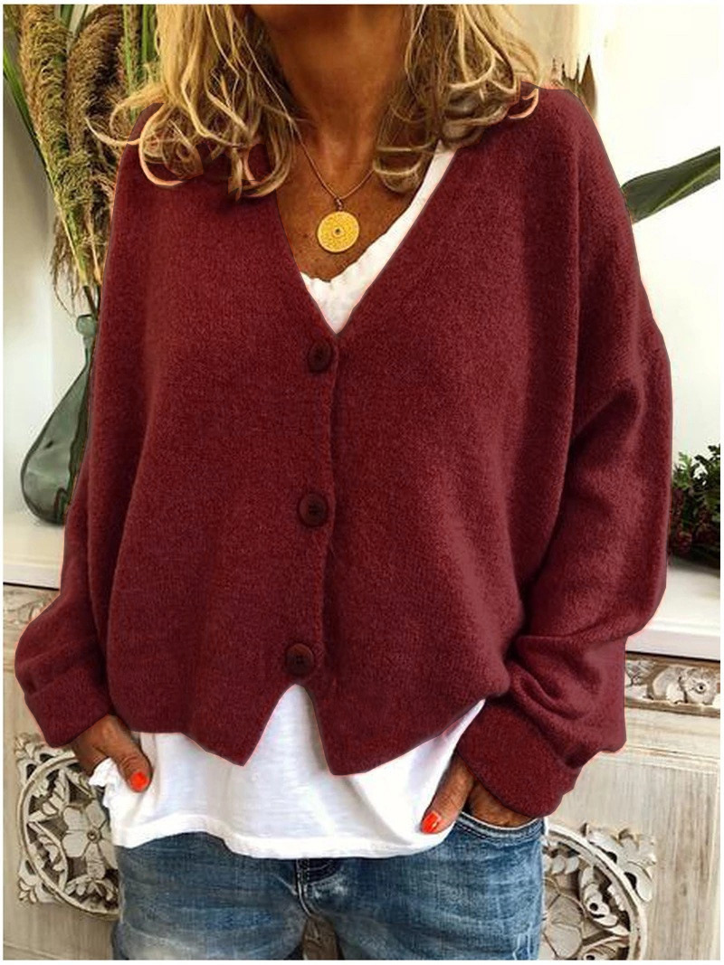 Picture of 2022 Europe and the United States cross-border Women's eBay Amazon wish autumn and winter explosions casual loose sweater knitted cardigan