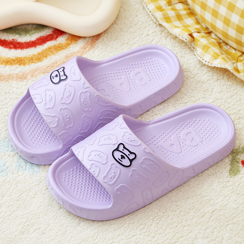 Picture of New Cartoon Sandals and Slippers for Women Summer Couple Wear Non-slip Thick Bottom Bathroom Bathing Hotel Slippers for Men Summer