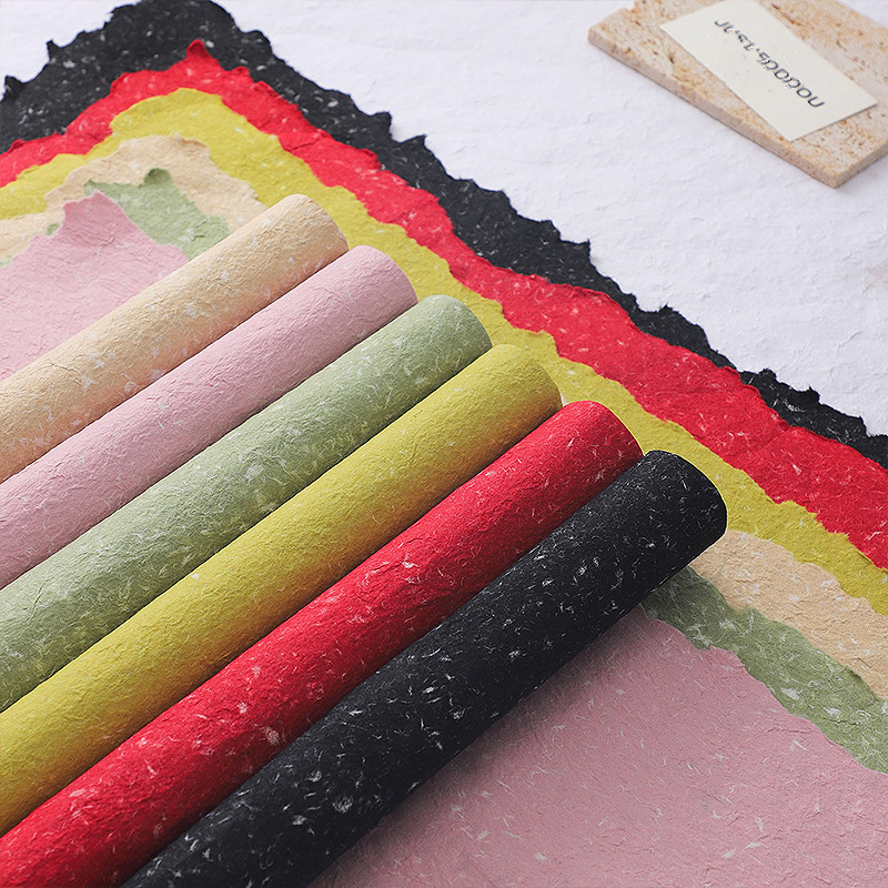 Tanabata Valentine's Day Hand Tear Dongba Paper Wrapping Paper Thickened Special Paper Internet Celebrant Floral Wrapping Paper Floral Shop Material