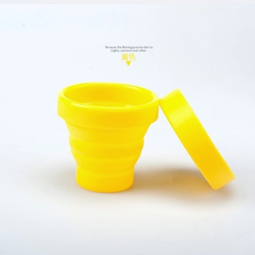 Picture of Silicone Foldable Cup, Large Diameter 320ml, Round Portable Cup, Factory Direct Sales Silicone Foldable Cup