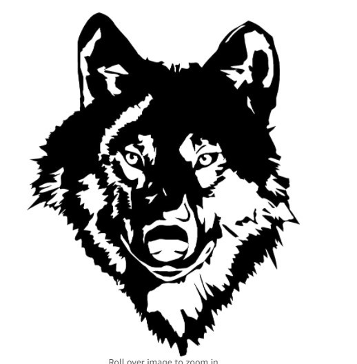 Wolf head wall stickers street graffiti home decoration wall stickers cross-border stickers AL1717